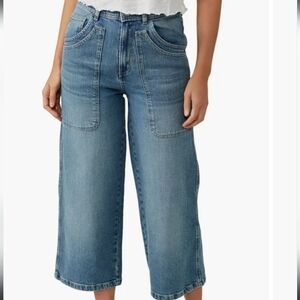 Free People Piper Crop Wide Leg Waist 28 Inches NWT